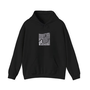 Map of New Orleans Hoodie Printify