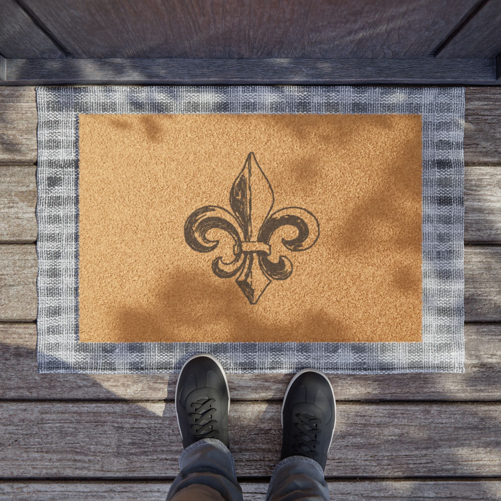 Fleur De Lis Doormat Printify