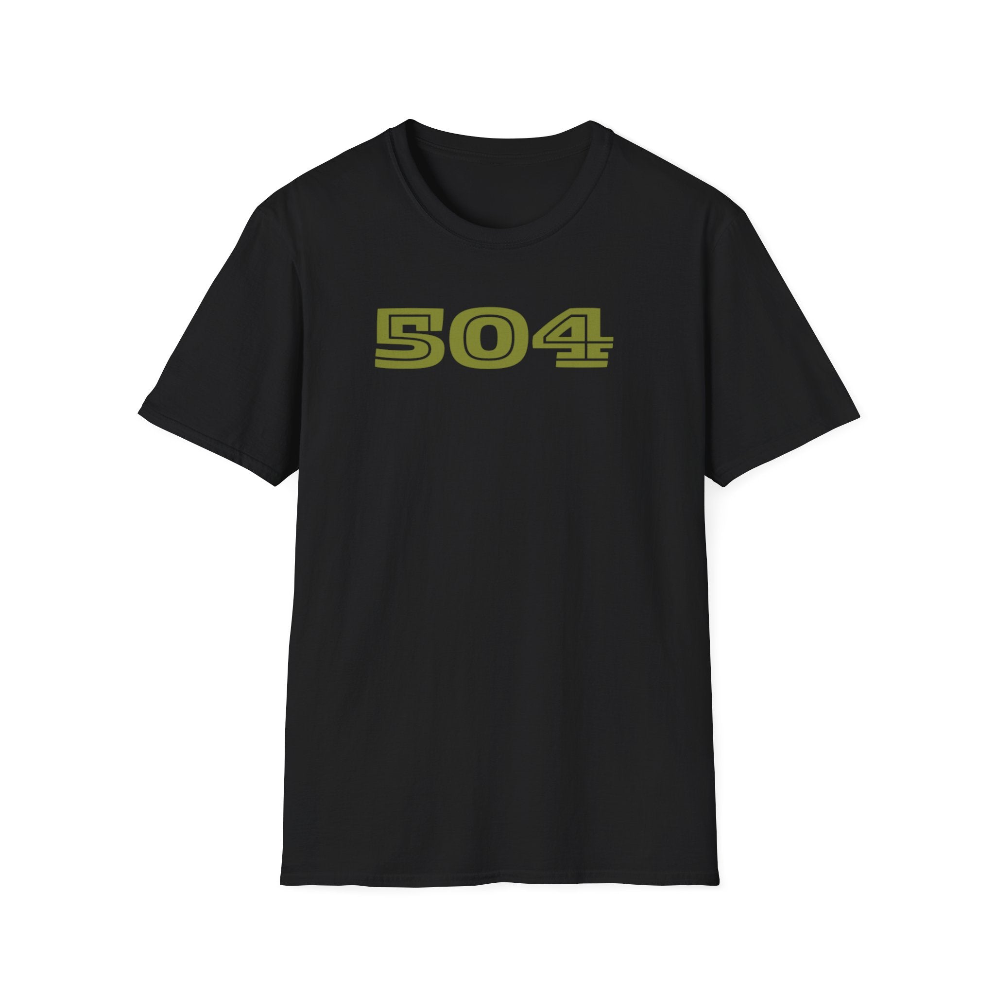 “504” Bold Gold T-Shirt Printify