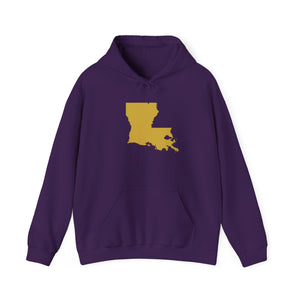 Louisiana Silhouette Hoodie Printify