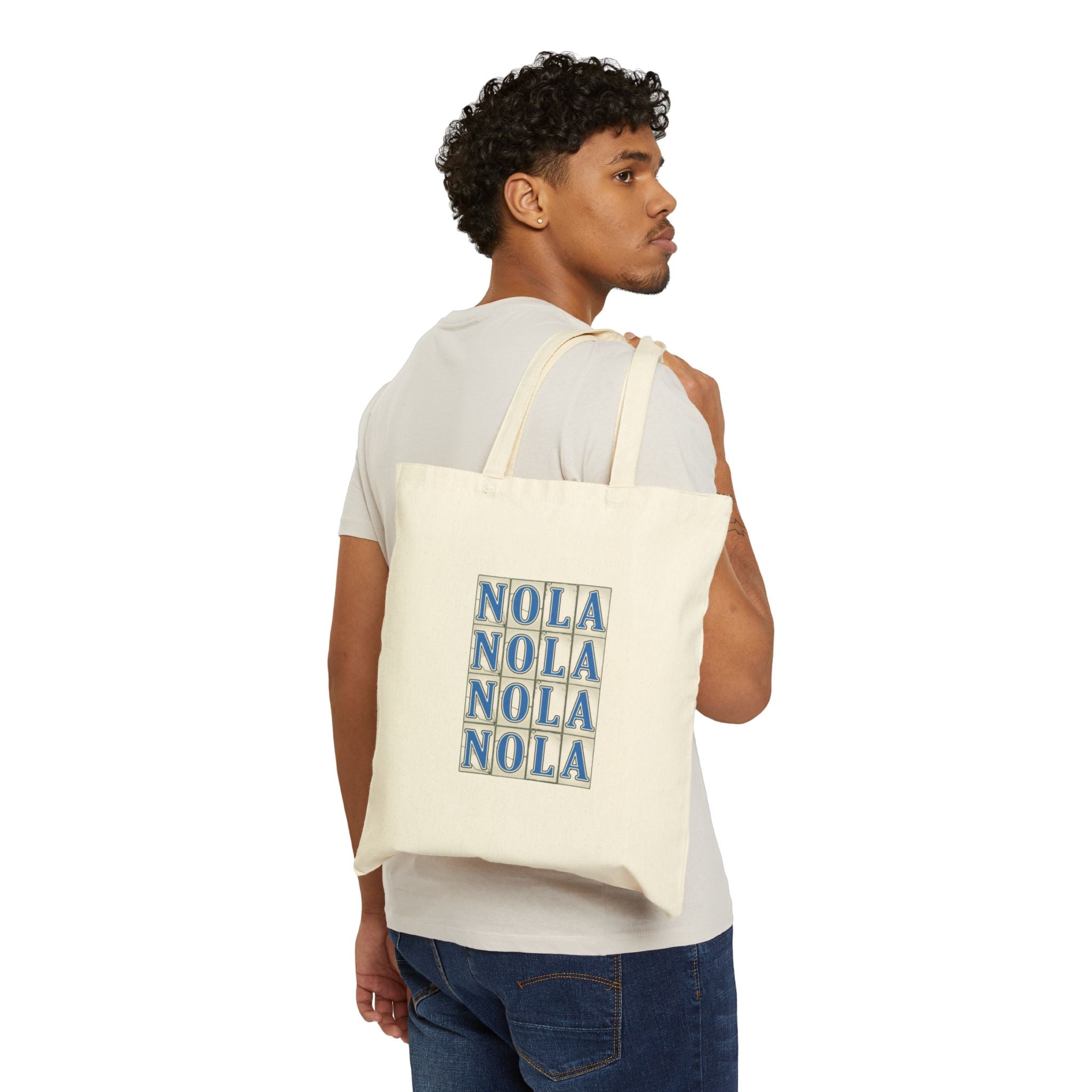 Nola Street Tile Tote Bag Printify