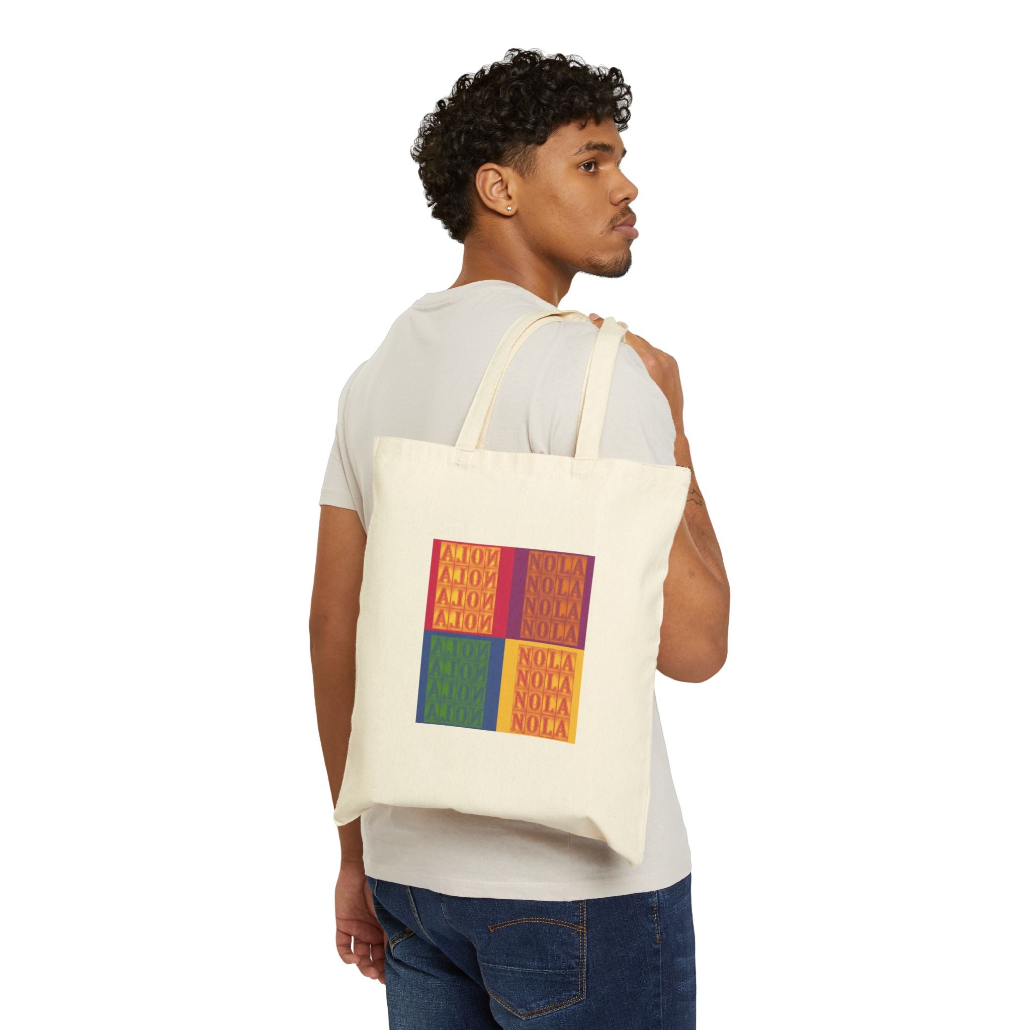 Nola Tile Pop Art Tote Bag Printify