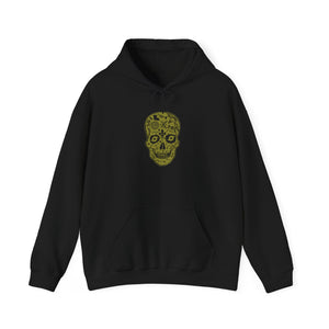 Nola Sugar Skull Gold Hoodie Printify