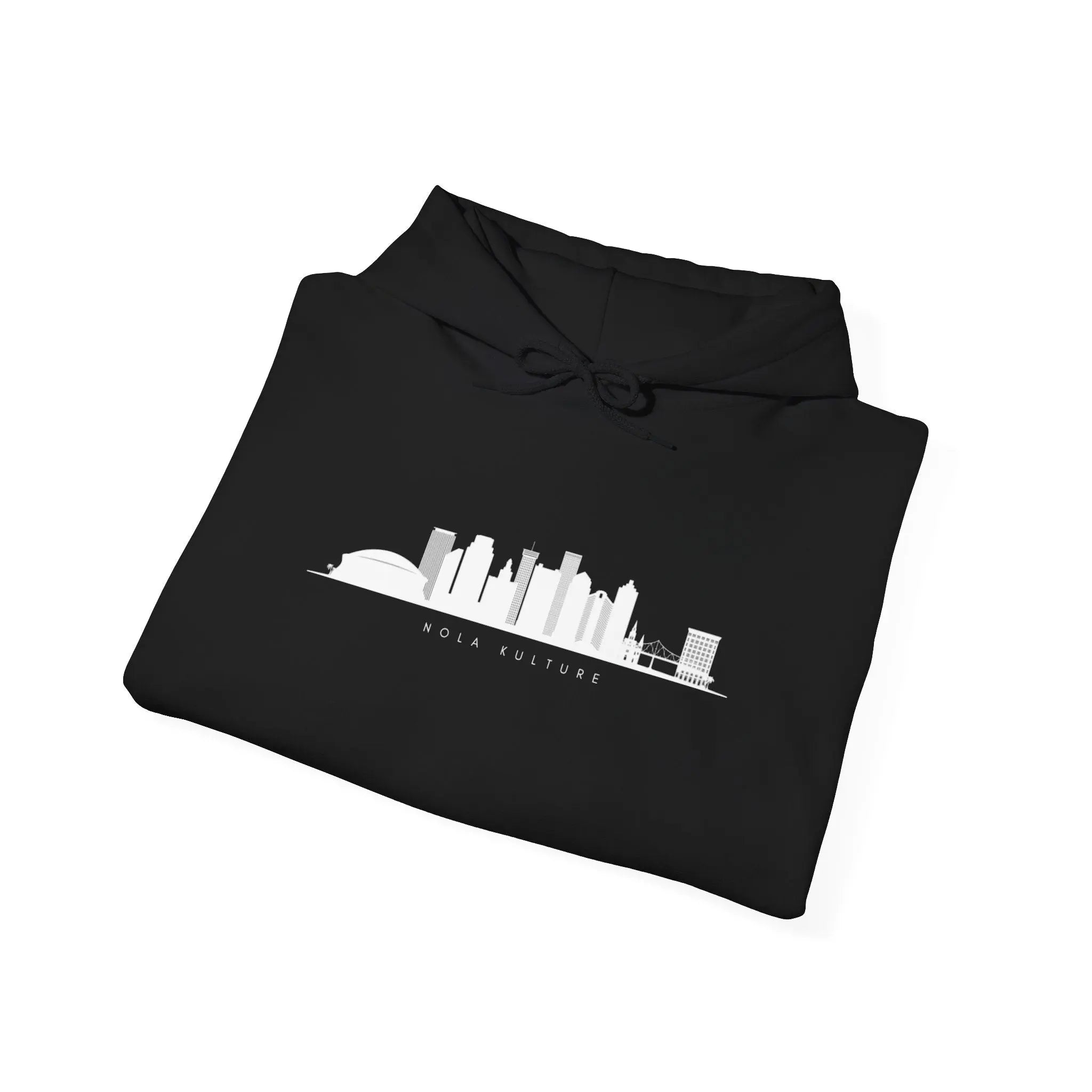 Crescent City Skyline White Hoodie Printify
