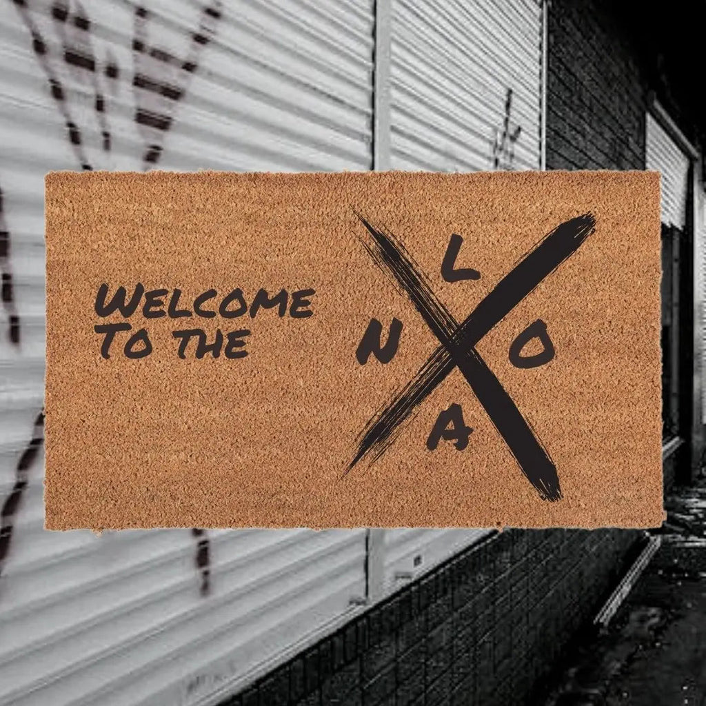 Hurricane Katrina X-Code Doormat Printify