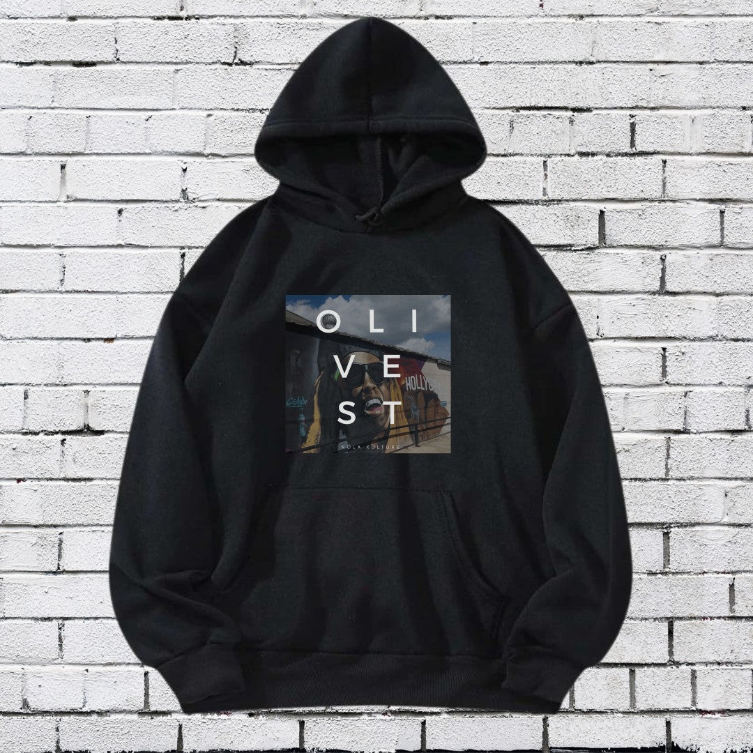 Olive Street Hoodie Printify