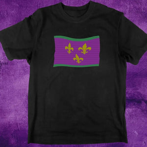 Mardi Gras Nola Flag T-Shirt Printify