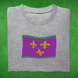 Mardi Gras Nola Flag T-Shirt Printify