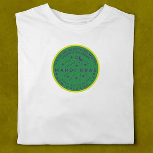 Mardi Gras Watermeter Green T-Shirt Printify