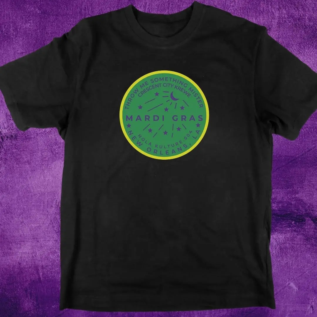 Mardi Gras Watermeter Green T-Shirt Printify