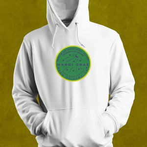 Mardi Gras Watermeter Green Hoodie Printify