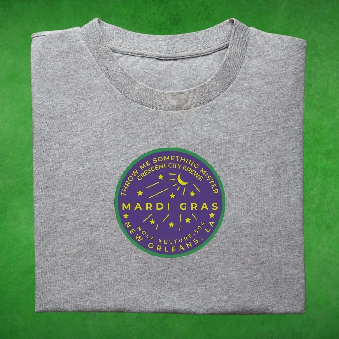 Mardi Gras Watermeter Purple T-Shirt Printify