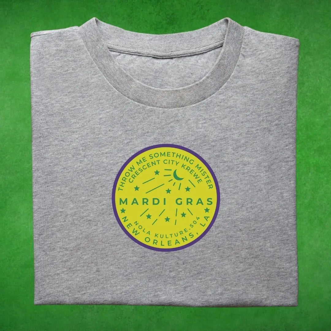 Mardi Gras Watermeter Yellow T-Shirt Printify