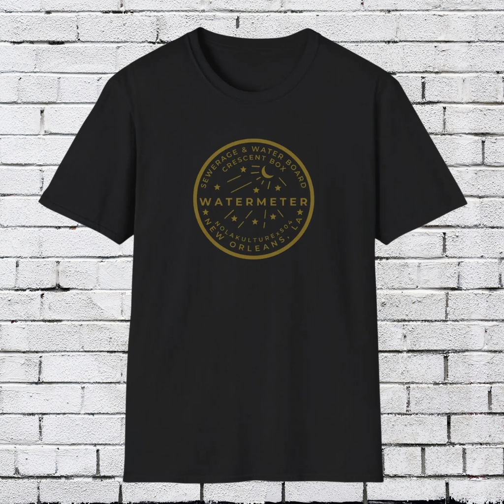 New Orleans Watermeter Gold T-Shirt Printify