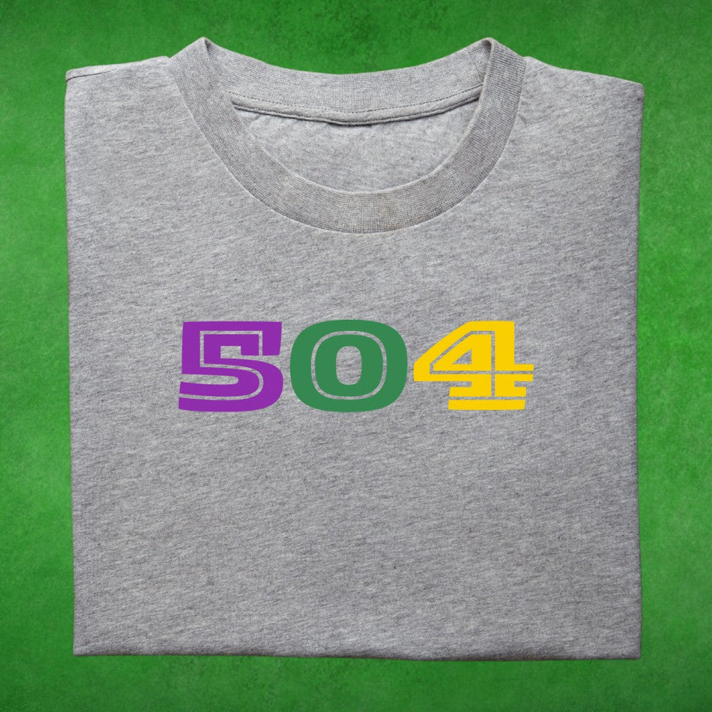 Mardi Gras “504” T-Shirt Printify