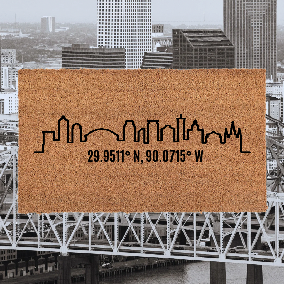 New Orleans Skyline Doormat Printify