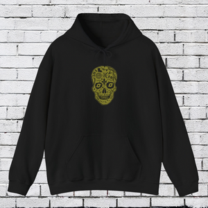 Nola Sugar Skull Gold Hoodie Printify