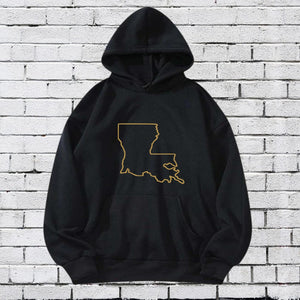 State of Louisiana Hoodie Printify