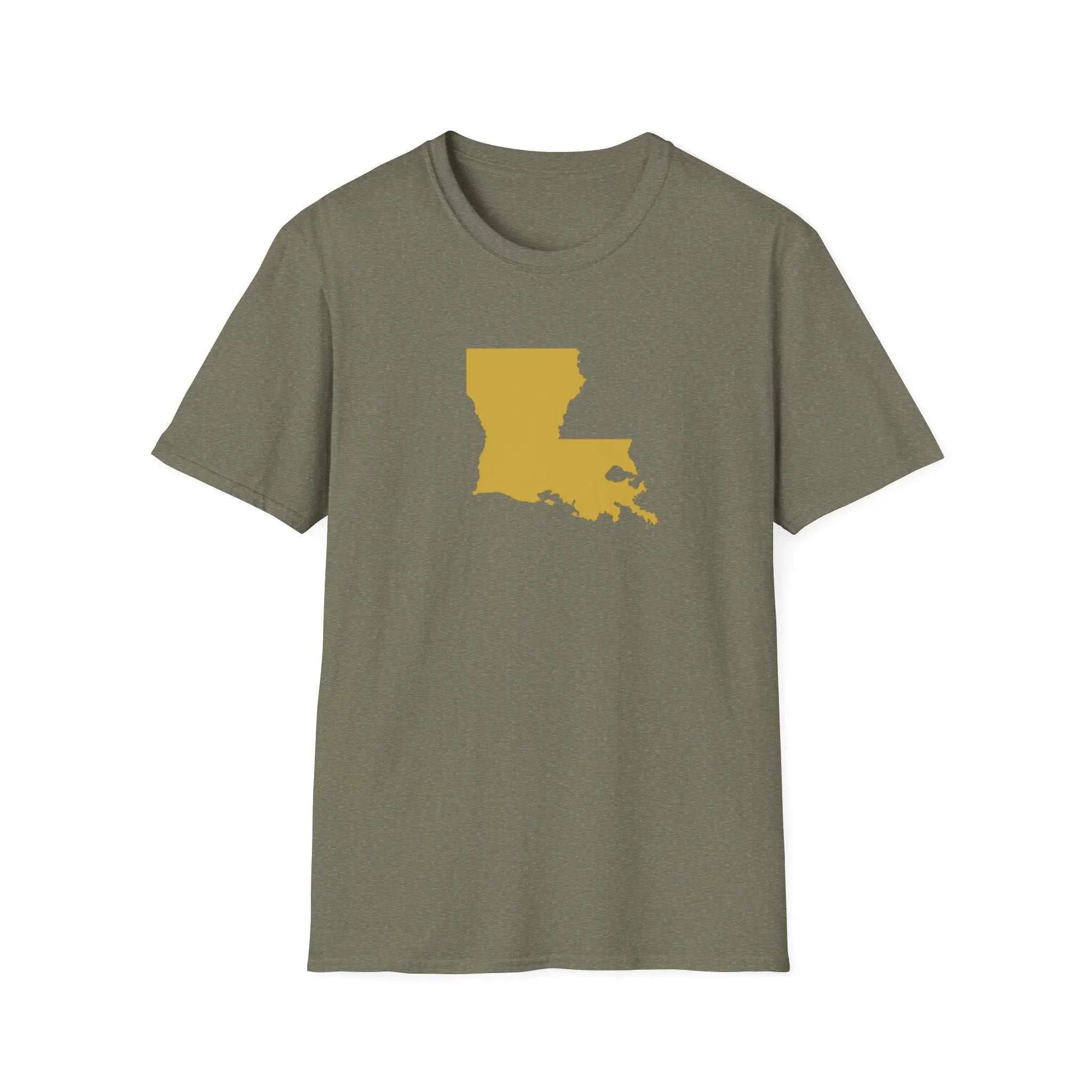 Louisiana Silhouette T-Shirt Printify