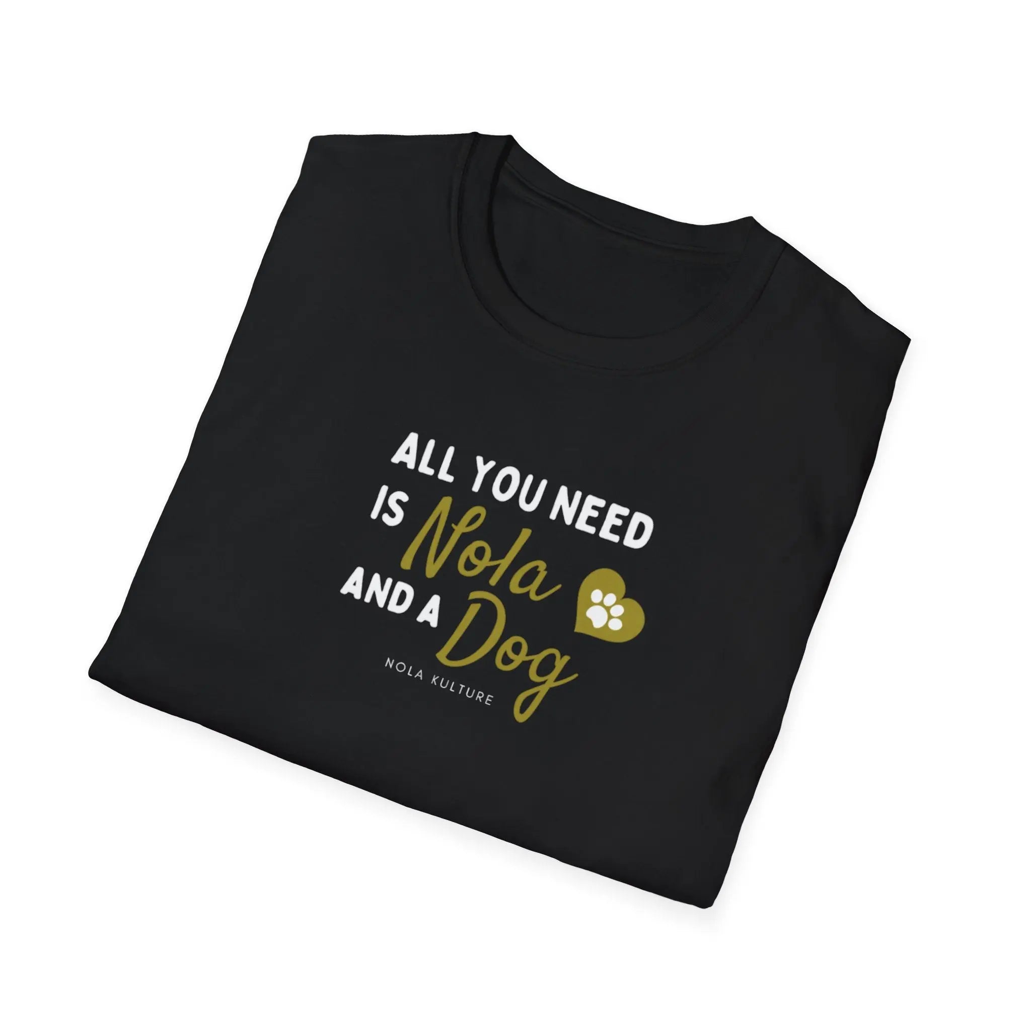 Love, Dogs, & Nola T-Shirt Printify