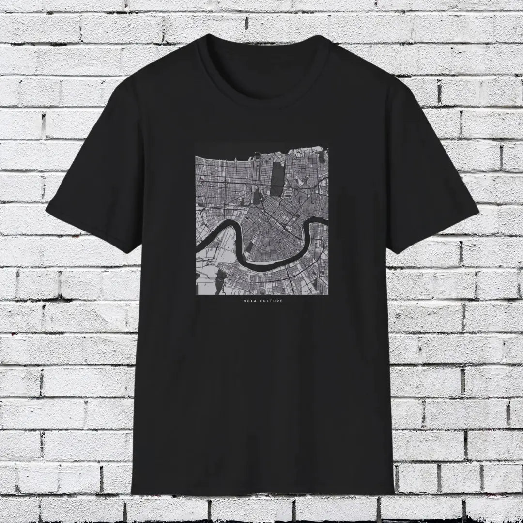 Map of New Orleans T-Shirt Printify