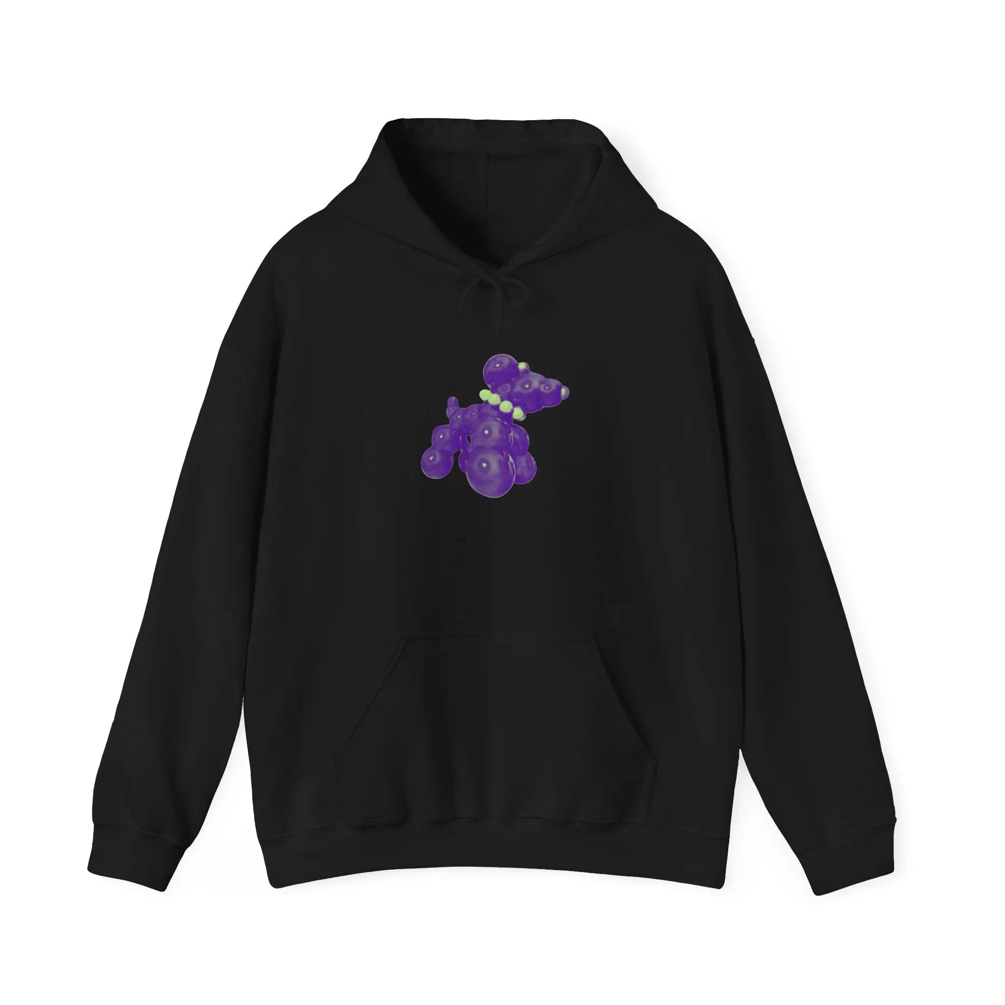 Mardi Gras Bead Dog Hoodie Printify