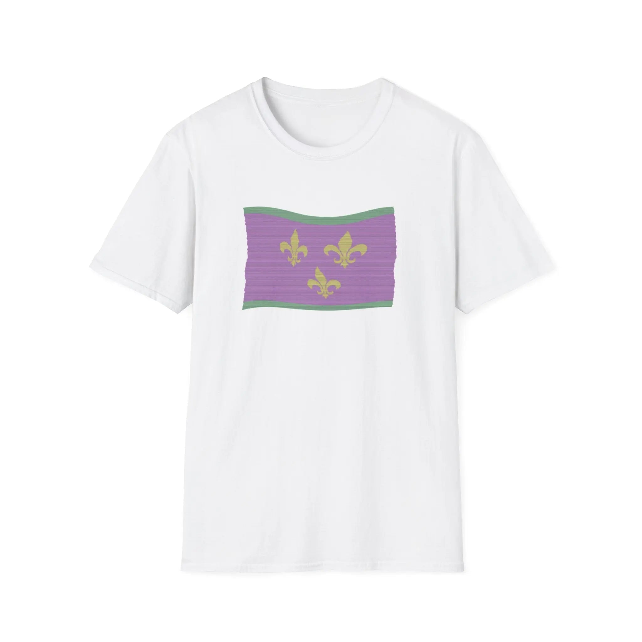 Mardi Gras Nola Flag T-Shirt Printify