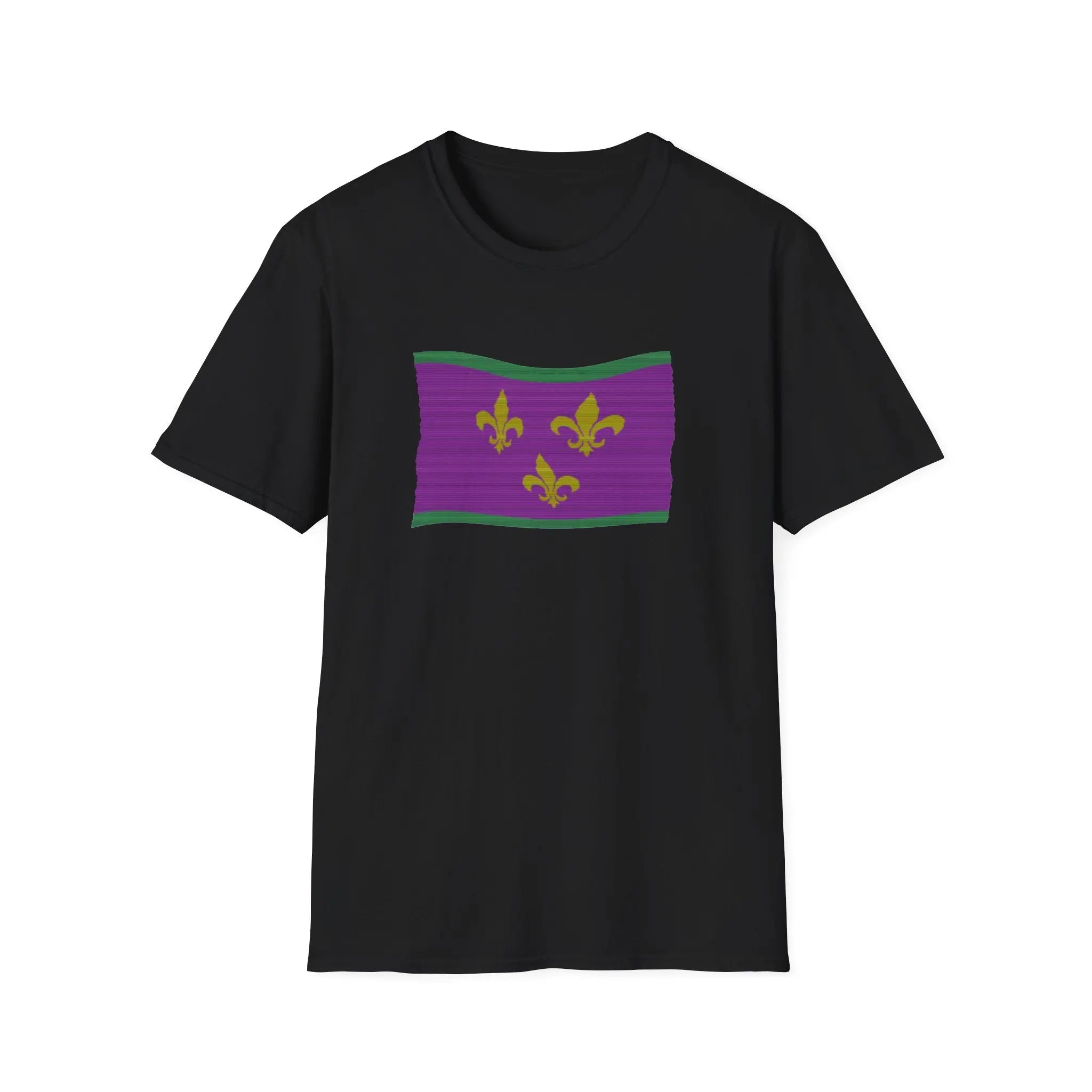 Mardi Gras Nola Flag T-Shirt Printify