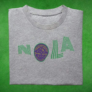 Mardi Gras Nola Warped T-Shirt Printify