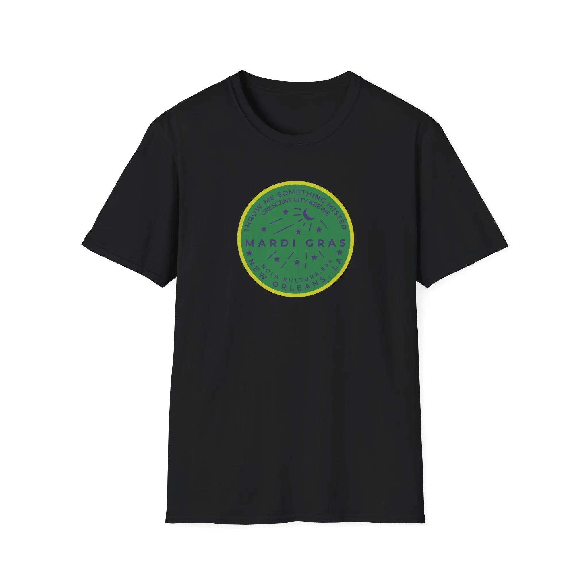 Mardi Gras Watermeter Green T-Shirt Printify