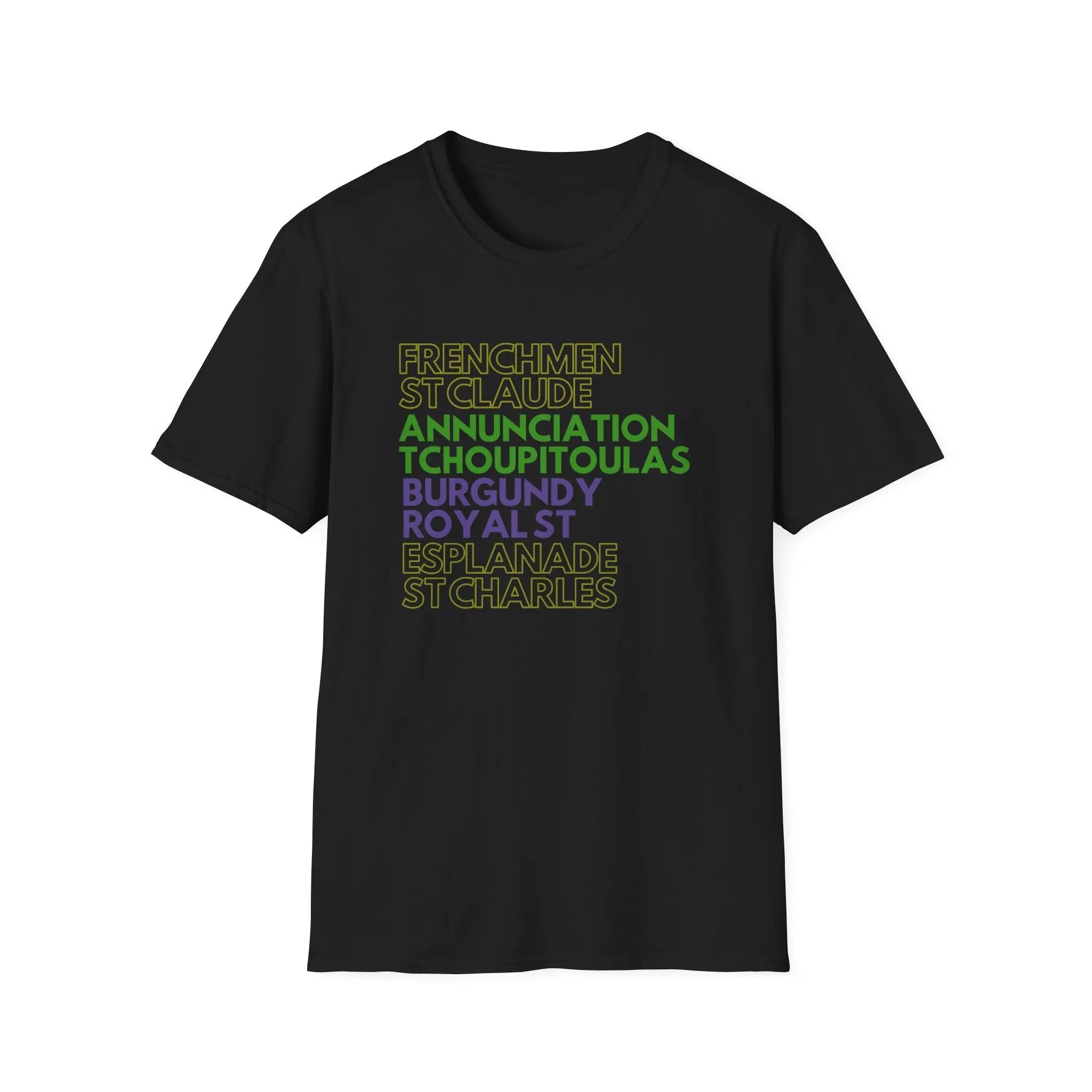 Mardi Gras “Streets” T-Shirt Printify