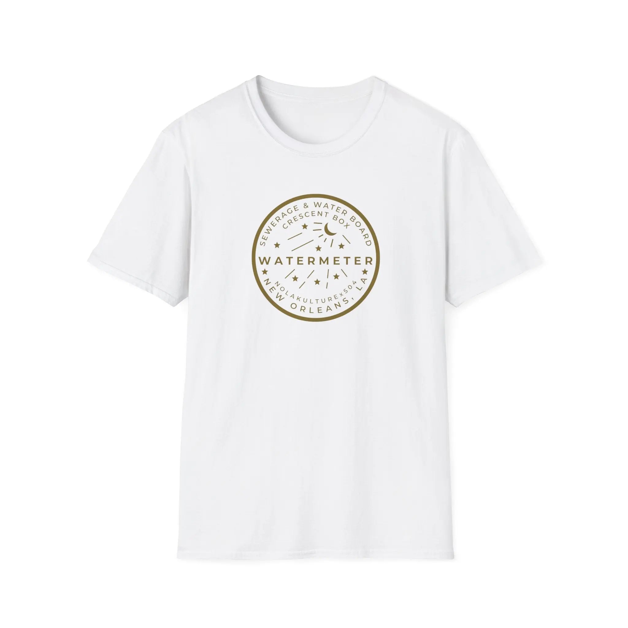 New Orleans Watermeter Gold T-Shirt Printify