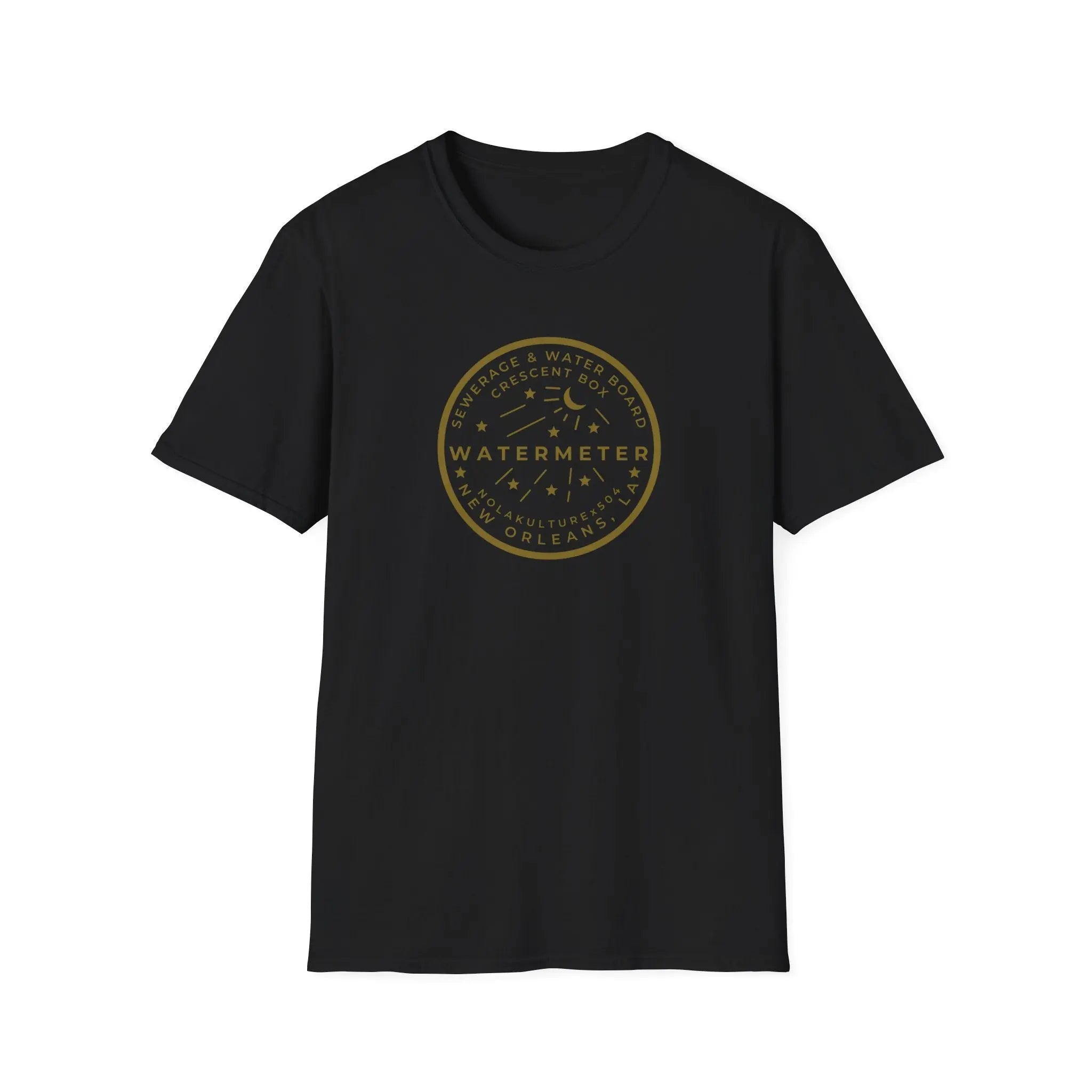 New Orleans Watermeter Gold T-Shirt Printify